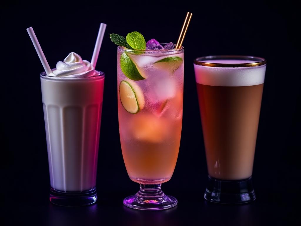 Colourful drinks